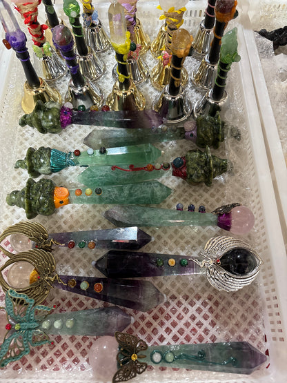 Crystal wands